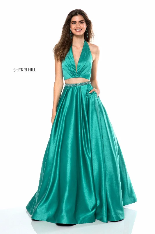 Two piece skirt sets with asymmetrical skirts for a unique look- -52023