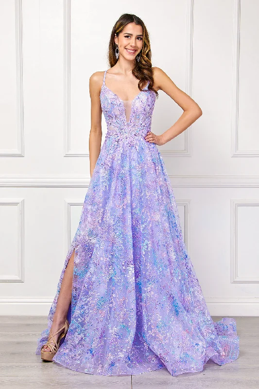 black cocktail dresses with lace details for formal dinners --Sequin Print A-line Gown by Amelia Couture 4050 black cocktail dresses with lace details for formal dinners --Sequin Print A-line Gown by Amelia Couture 4050