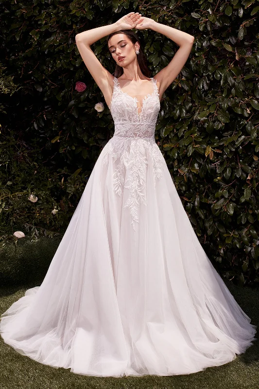 cocktail dresses with pleated bodices for texture --Applique Sleeveless Bridal Ball Gown by Ladivine CDS511W cocktail dresses with pleated bodices for texture --Applique Sleeveless Bridal Ball Gown by Ladivine CDS511W