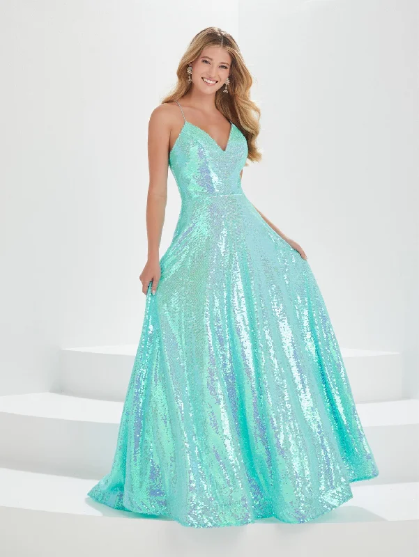 cocktail dresses with sequin skirts for party nights --Sequin Sleeveless A-line Gown by Tiffany Designs 16002 cocktail dresses with sequin skirts for party nights --Sequin Sleeveless A-line Gown by Tiffany Designs 16002