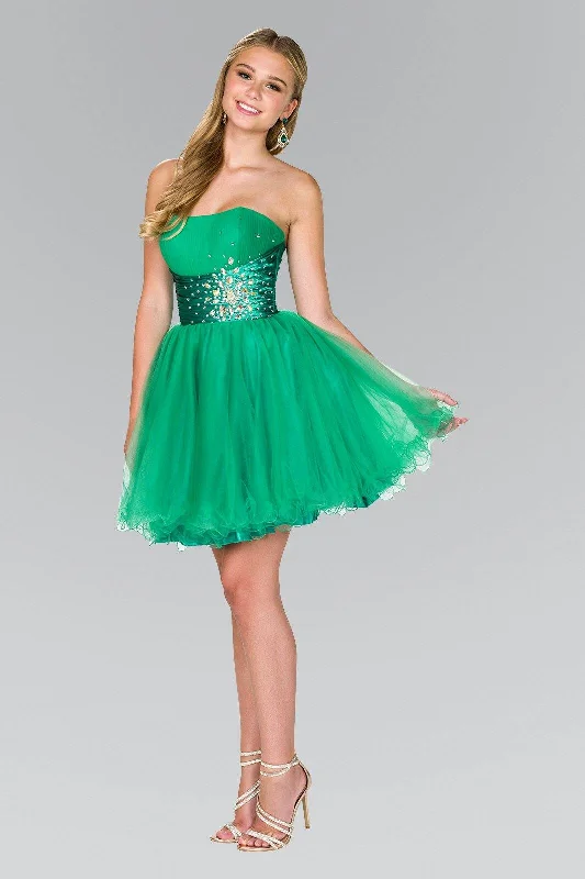 Glamorous red cocktail dresses for bold fashion statements -Strapless Sweetheart Tulle Short Dress by Elizabeth K GS1050 Glamorous red cocktail dresses for bold fashion statements -Strapless Sweetheart Tulle Short Dress by Elizabeth K GS1050
