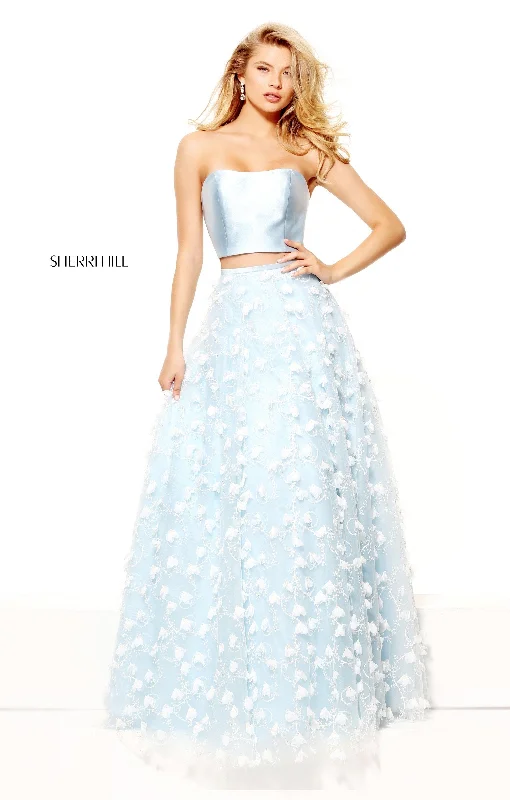 Two piece skirt sets with a flouncy skirt- -50901
