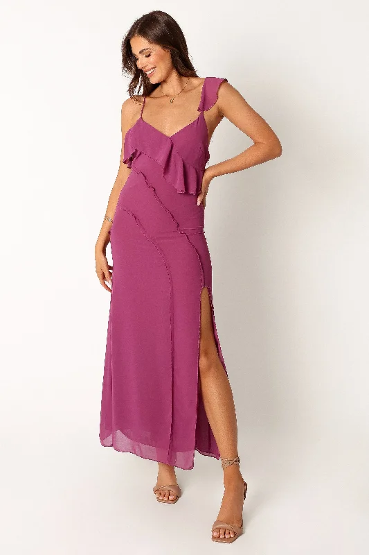 Wedding guest dresses with subtle sequins for a touch of sparkle -Stephy Maxi Dress - Purple Wedding guest dresses with subtle sequins for a touch of sparkle -Stephy Maxi Dress - Purple