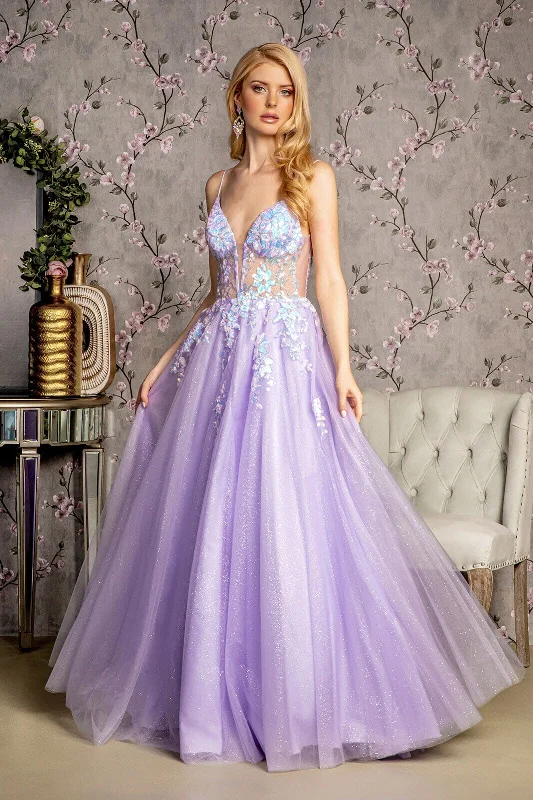 Wedding guest dresses with intricate lace work for added sophistication -Sequin Applique Sleeveless A-line Gown by GLS Gloria GL3226 Wedding guest dresses with intricate lace work for added sophistication -Sequin Applique Sleeveless A-line Gown by GLS Gloria GL3226