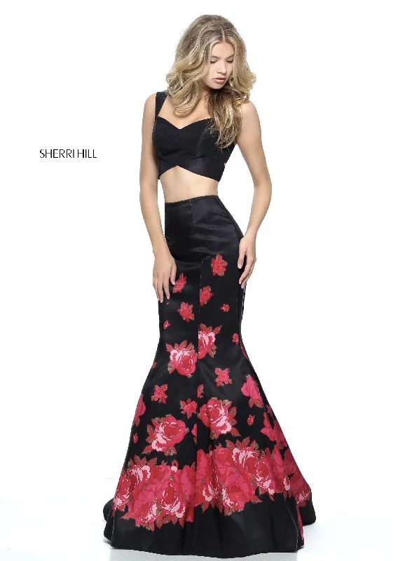 How to wear a two piece skirt set with heels- -51203