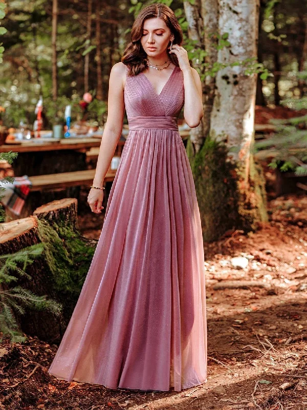 Designer party dresses for exclusive events -Double V Neck Floor Length Sparkly Wholesale Evening Dresses for Party Designer party dresses for exclusive events -Double V Neck Floor Length Sparkly Wholesale Evening Dresses for Party
