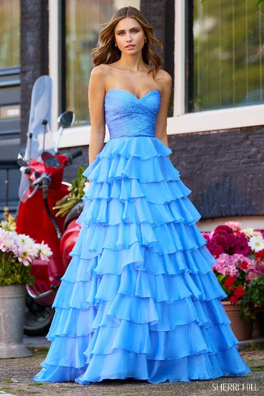 formal dresses with floral prints for garden weddings --56346