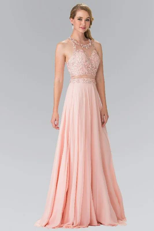 cocktail dresses with sequin skirts for party nights --Mock Two-Piece Dress with Beaded Illusion Top by Elizabeth K GL2347 cocktail dresses with sequin skirts for party nights --Mock Two-Piece Dress with Beaded Illusion Top by Elizabeth K GL2347