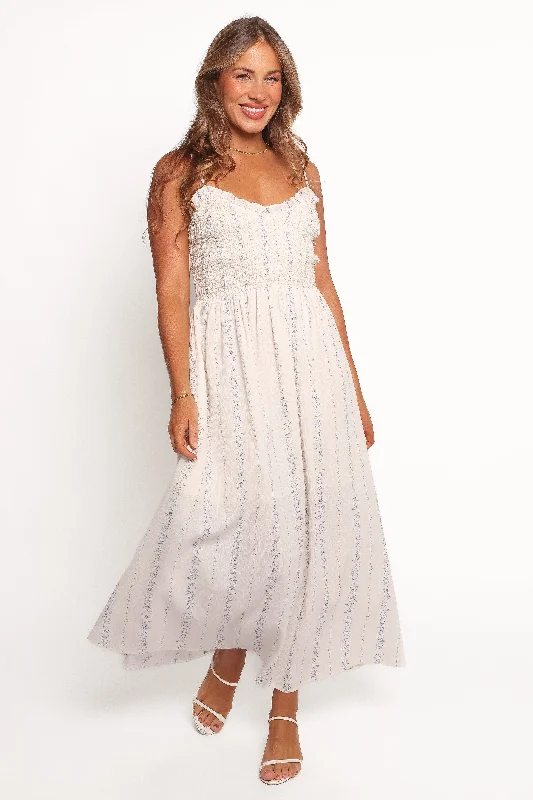 Spring dresses for outdoor festivals with easy wearability -Dulce Midi Dress - Dream Blue Spring dresses for outdoor festivals with easy wearability -Dulce Midi Dress - Dream Blue