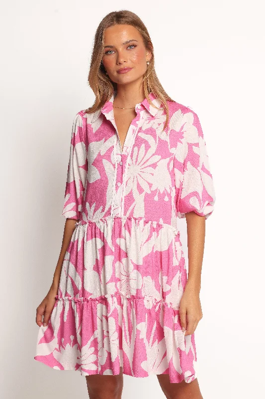 Stylish sequin party dresses for New Year's Eve -Galatea Mini Dress - Nola Print