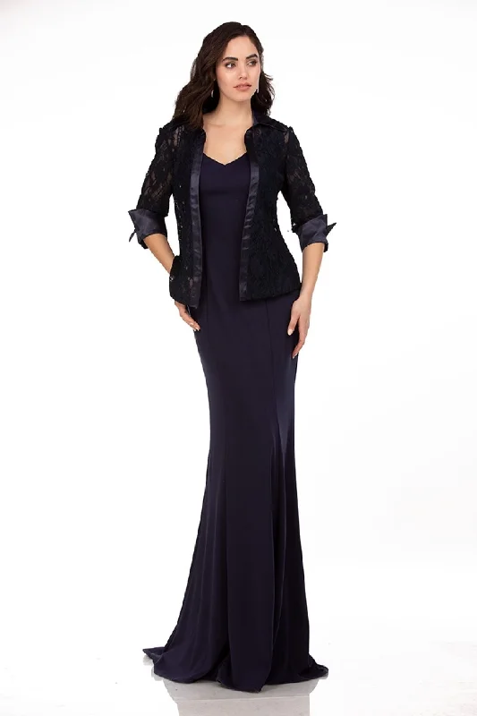 Wedding guest dresses with ruffles for a soft, feminine look -3/4 Sleeve 2-Piece Jacket Dress by Abby Paris 986063W Wedding guest dresses with ruffles for a soft, feminine look -3/4 Sleeve 2-Piece Jacket Dress by Abby Paris 986063W