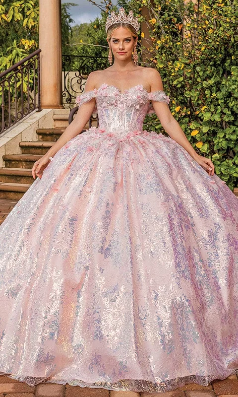 Dancing Queen 1895 - Floral Applique Embroidered Gown