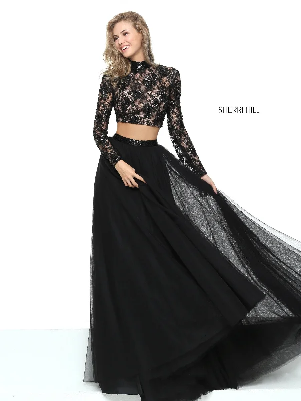 Elegant two piece skirt sets for a black tie event- -50821