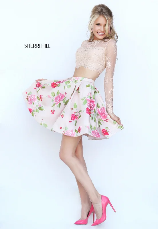 nude/coral print
