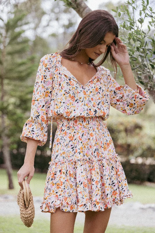 Where to buy spring dresses for weddings -Kealan Dress - Pink Ditsy Floral