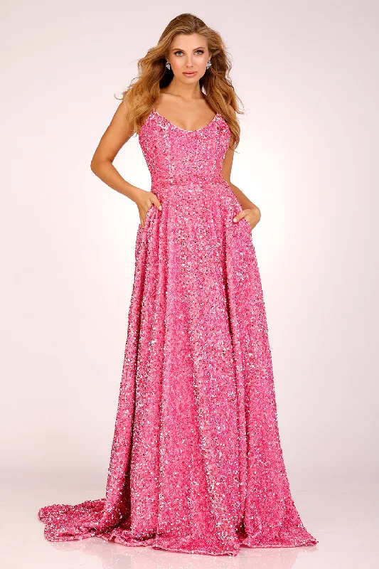 cocktail dresses with long sleeves for cooler weather --Sequin Velvet Sleeveless A-line Gown by Lucci Lu 1273 cocktail dresses with long sleeves for cooler weather --Sequin Velvet Sleeveless A-line Gown by Lucci Lu 1273