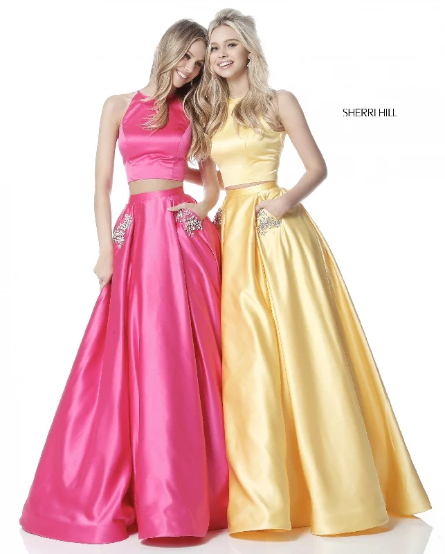 Two piece skirt sets with embroidered tops- -51587