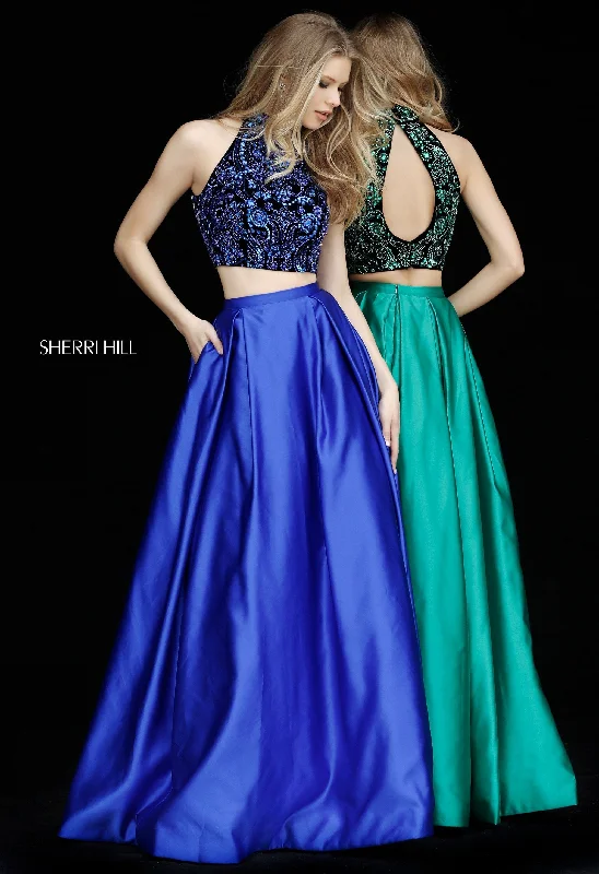 How to pair accessories with two piece skirt sets- -51381
