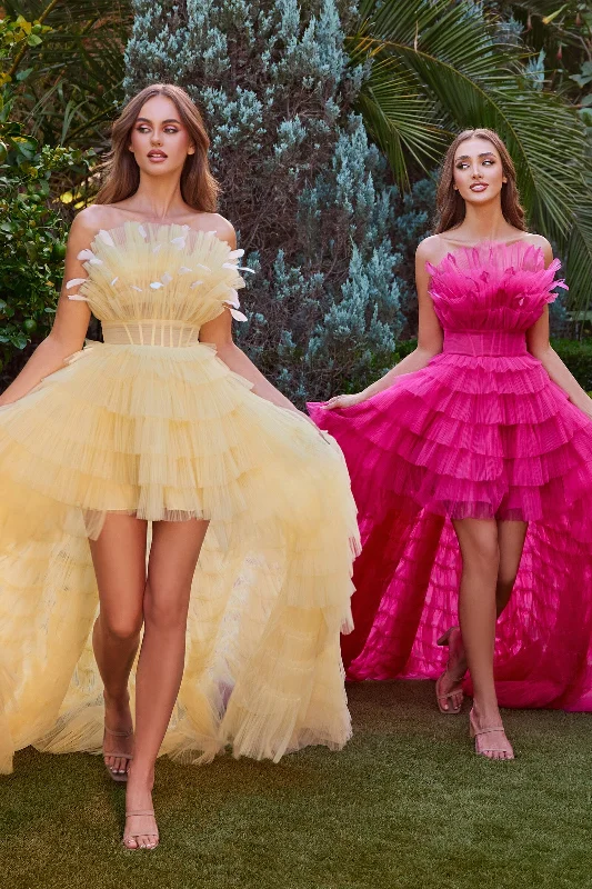 cocktail dresses with mesh necklines for modern appeal --Andrea and Leo A1240 Dress