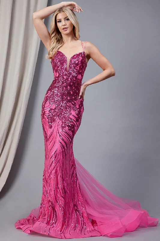 formal dresses for bridesmaids in pastel shades and lace --Sequin Print V-Neck Mermaid Gown by Amelia Couture 7021 formal dresses for bridesmaids in pastel shades and lace --Sequin Print V-Neck Mermaid Gown by Amelia Couture 7021