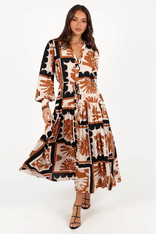 Spring dresses for a day at the park with a playful style -Jules Long Sleeve Dress - Multi Spring dresses for a day at the park with a playful style -Jules Long Sleeve Dress - Multi