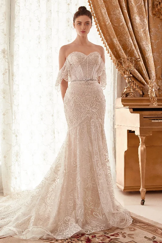 cocktail dresses with embroidered sleeves for elegance --Andrea and Leo A1104W Dress cocktail dresses with embroidered sleeves for elegance --Andrea and Leo A1104W Dress