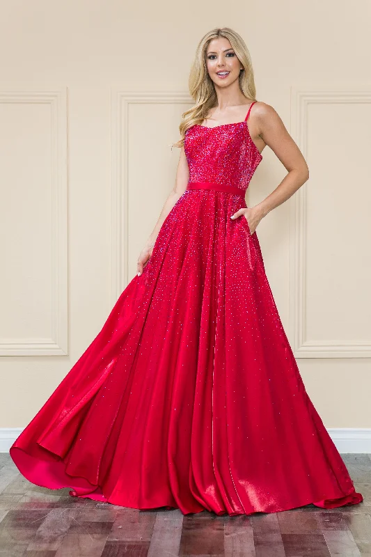 formal dresses with high necklines for modest fashion lovers --Long Iridescent Glitter Dress by Poly USA 8886 formal dresses with high necklines for modest fashion lovers --Long Iridescent Glitter Dress by Poly USA 8886