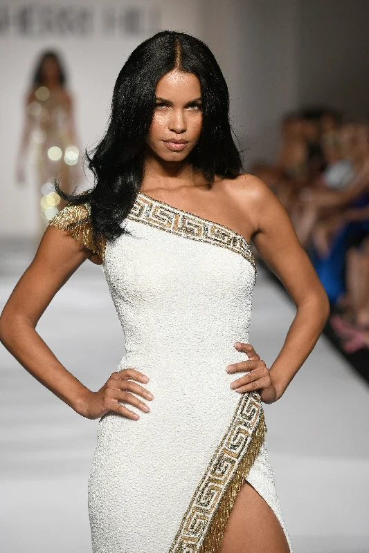 Graduation dresses with a lace-up back for added detail -55410