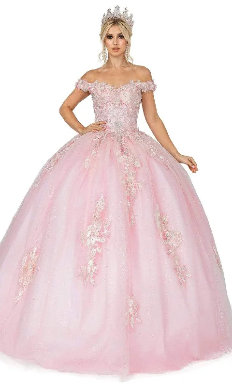 Dancing Queen - 1592 Floral Off Shoulder Ballgown