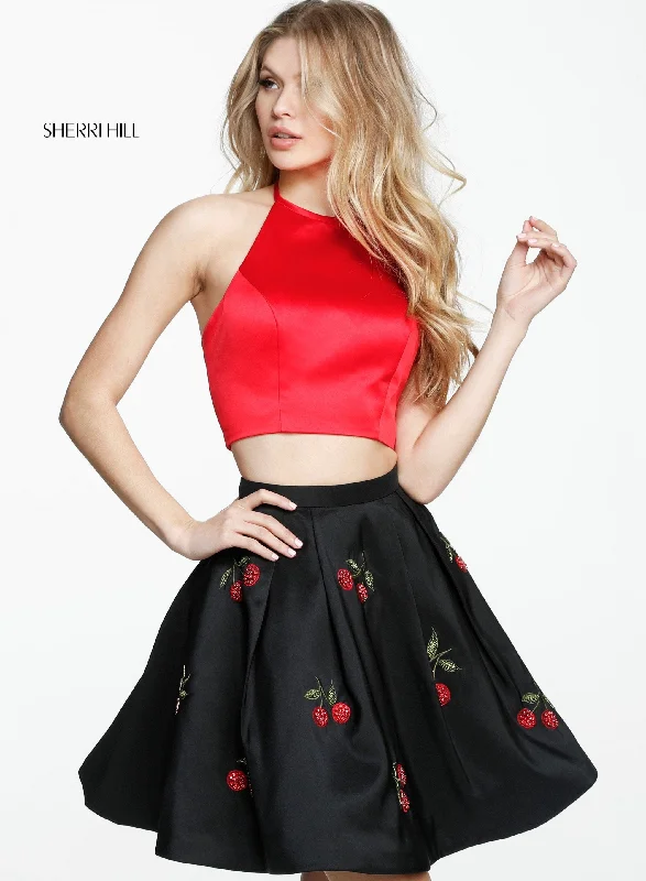 Two piece skirt sets with pleated skirts- -51269