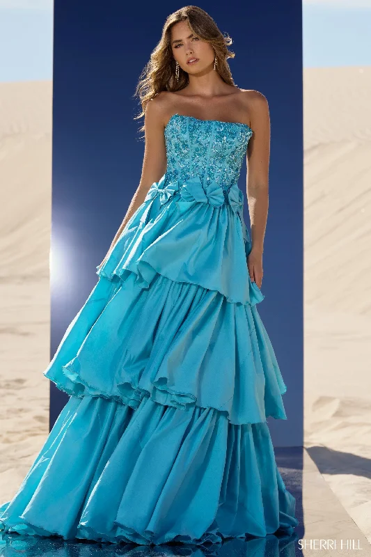 formal dresses with side slits for ease of movement --56838