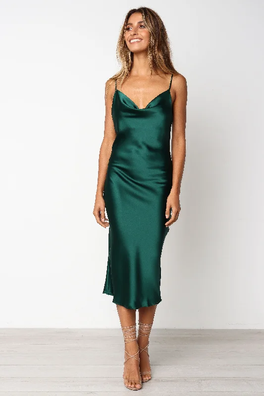 formal dresses for tall women with empire waistlines --Persia Dress - Green
