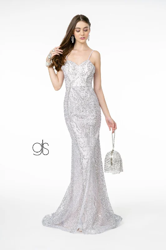 cocktail dresses with high-low skirts for trendy looks --Long Glitter Mesh Mermaid Dress by Elizabeth K GL2936 cocktail dresses with high-low skirts for trendy looks --Long Glitter Mesh Mermaid Dress by Elizabeth K GL2936