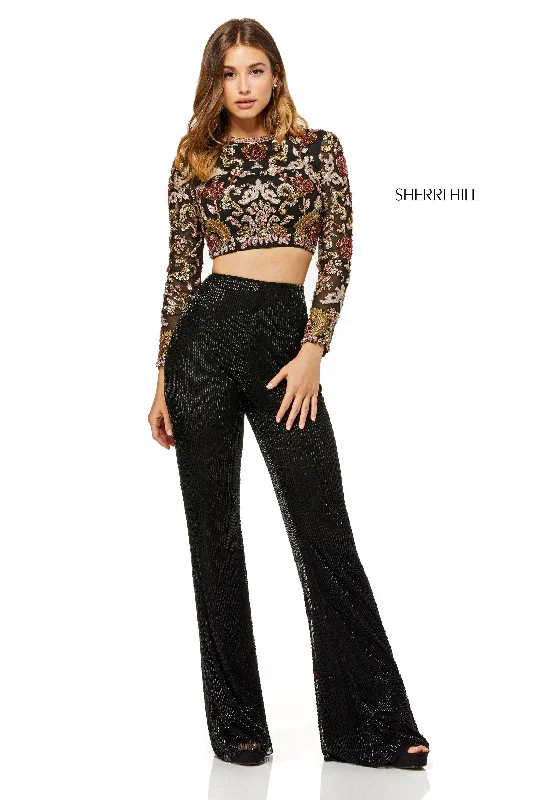 Two piece skirt sets with satin skirts for a luxurious touch- -52133