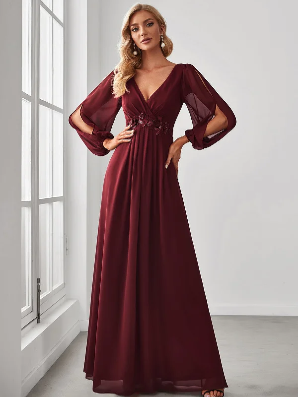 Embellished cocktail dresses for extra style -Floor Length Long Lantern Sleeves Wholesale Formal Dresses Embellished cocktail dresses for extra style -Floor Length Long Lantern Sleeves Wholesale Formal Dresses