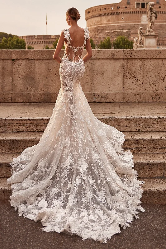 Wedding dresses with high-low hemlines for unique style -81091