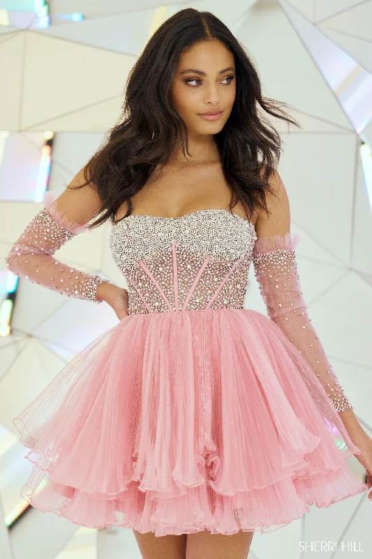 Graduation dresses for petite women with petite proportions -55748