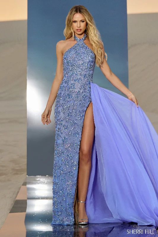 formal dresses for plus size women with A-line skirts --67005