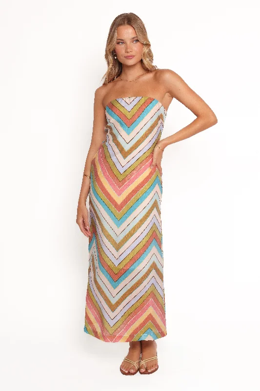Spring dresses for fall transition with layering options -Lane A-Line Maxi Dress - Multi Spring dresses for fall transition with layering options -Lane A-Line Maxi Dress - Multi