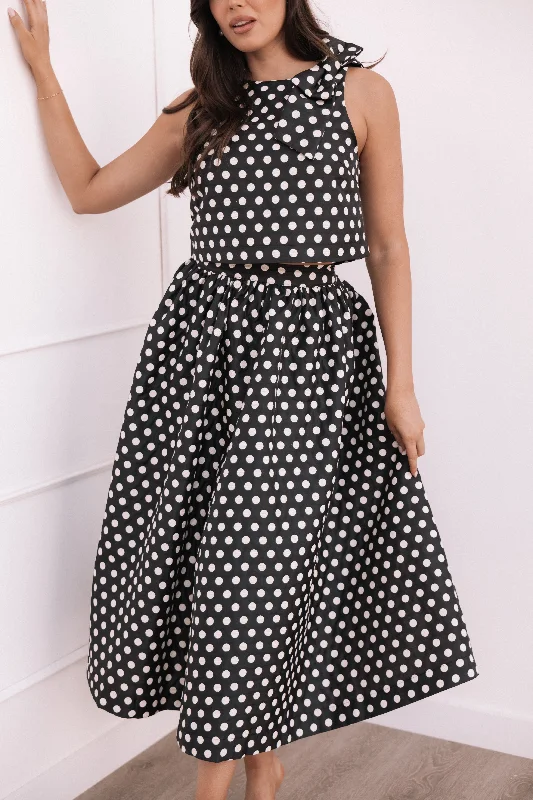 Wedding guest dresses with halter necklines for added style -Rhea Two Piece Set - Black Wedding guest dresses with halter necklines for added style -Rhea Two Piece Set - Black