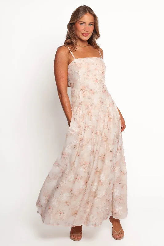 Comfortable party dresses for dancing all night -Petra Midi Dress - Cream
