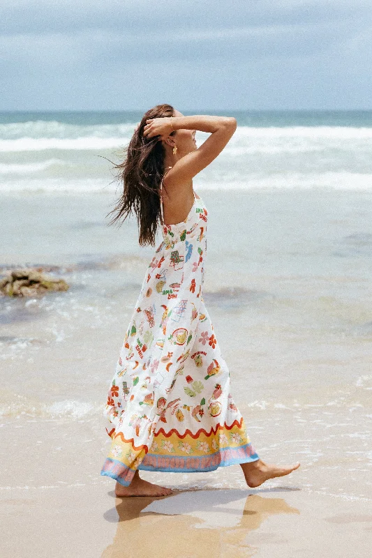 A-line spring dresses for all body types -Else Maxi Dress - Alfresco