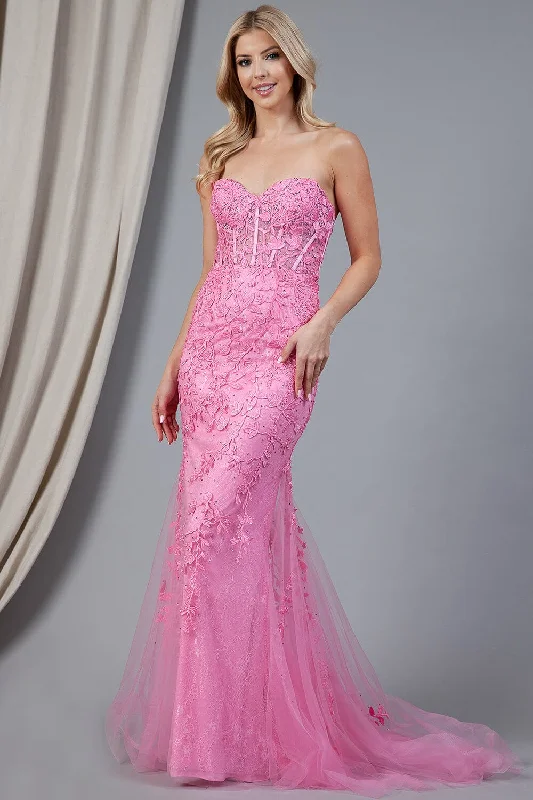 cocktail dresses with velvet bodices for winter glam --Embroidered Strapless Mermaid Dress by Amelia Couture 7024 cocktail dresses with velvet bodices for winter glam --Embroidered Strapless Mermaid Dress by Amelia Couture 7024