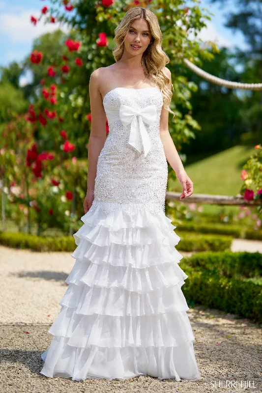 formal dresses with off-shoulder sleeves for summer events --56949