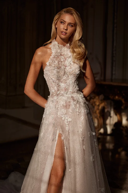 Affordable bridal dresses with lace details -81138
