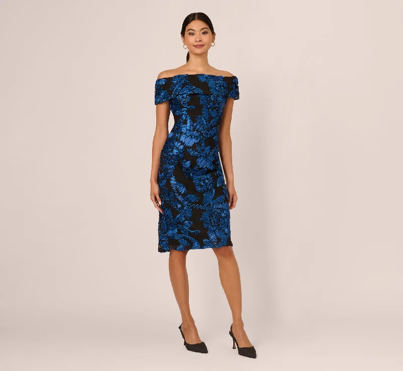 How to choose wedding guest dresses for a religious ceremony -Off Shoulder Soutache Dress In Navy Black How to choose wedding guest dresses for a religious ceremony -Off Shoulder Soutache Dress In Navy Black