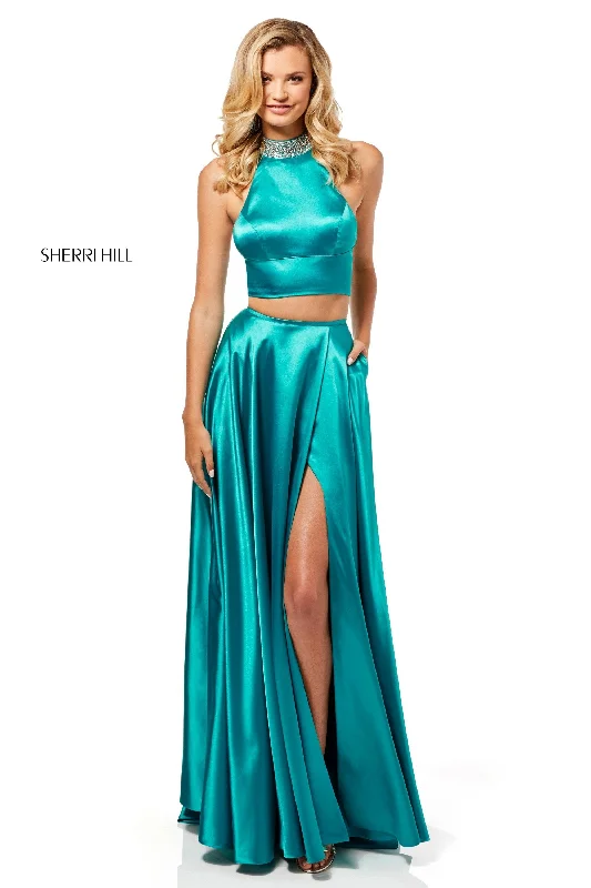 How to wear a two piece skirt set for an elegant dinner- -52491