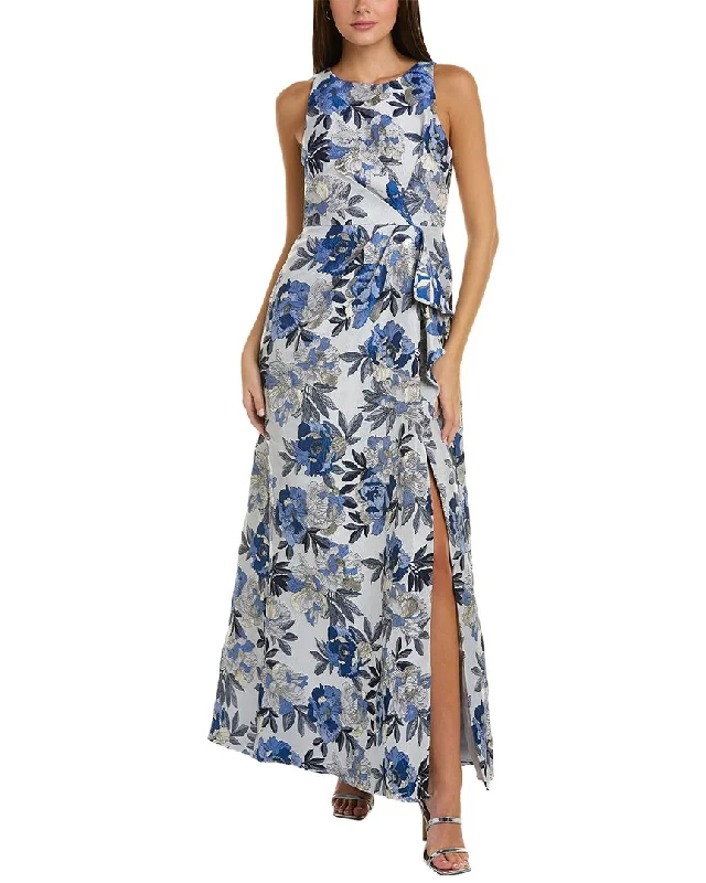 Adrianna Papell Floral Gown