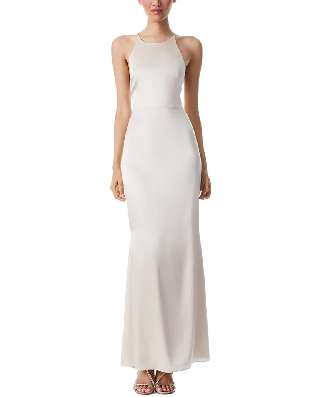 alice + olivia Samia Silk-Blend Gown