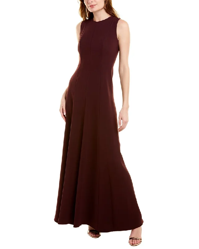 Halston Iris Crepe Gown